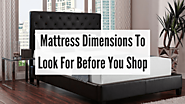 Mattress Dimensions To Look For Before You Shop