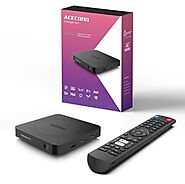 Aceconn TV Plus PRO+ 4K UHD Smart TV Box IR Remote and Stalker Player & M3U Player & Recoding Capability with Dual Ba...