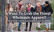 Want To Grab the Finest Wholesale Apparel? – Reach Out to Alanic Wholesale Clothing