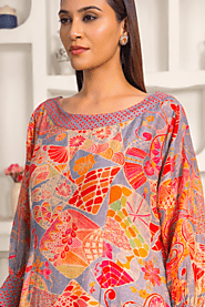 Naseebo Sunset Mosaic Linen Premium Co-ord Set