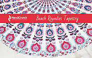 Beach Mandala Roundie Tapestry