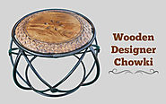 Wooden Designer Chowki
