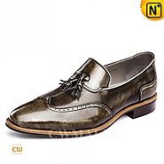 CWMALLS® Mens Leather Tassel Dress Shoes CW716251