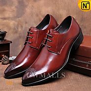 CWMALLS® Lace-up Leather Derby Shoes CW716017