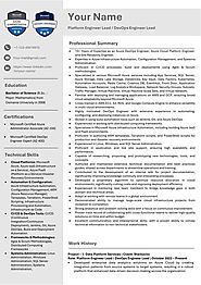 Azure Cloud Engineer Resume Sample in Word