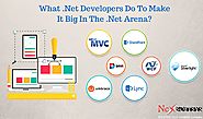 What .net Developers Do To Make It Big In The .net Arena?
