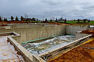 Foundation work in progress – a crucial step in ensuring durable pool installation under EPS Pools Maintenance standa...