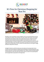 It’s time for christmas shopping for your pet