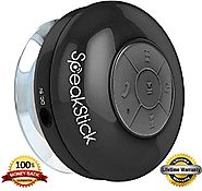 Bluetooth Shower Speaker SpeakStick With Lifetime Guarantee Rechargeable Waterproof and Portable With Mini USB Connec...