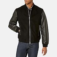 Thunderbolt Leather Bomber Jacket For Men