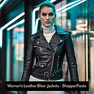 Shopperfiesta Women’s Leather Biker Jackets – Fashion Meets Functionality