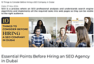 10 Things to Consider Before Hiring a SEO Company in Dubai | SEO Tech Experts LLC