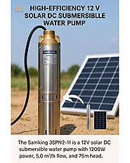 High-Efficiency 12V Solar DC Submersible Water Pump