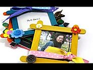 Craft Ideas - Make Photo Frame From Ice cream Sticks - Easy Art & Craft Frame