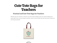 Cute Tote Bags for Teachers