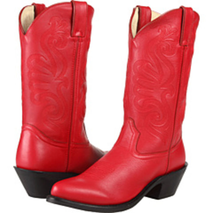 red leather cowboy boots ladies