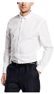 Men's Long Sleeves Poplin Regular Formal Shirts