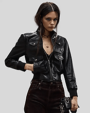 Ladies Leather Bomber Jacket – Discover Trendy Designs at NYC Leather Jackets Today!