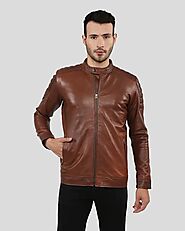 Light Brown Leather Jacket Mens – Elevate Your Style with NYC Leather Jackets!