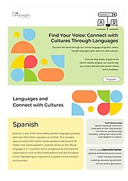 Find Your Voice Connect with Cultures Through Languages