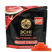 3Chi Delta-8 Watermelon Gummies (400 mg Total Delta-8-THC) - WeBeHigh