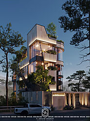 Modern-style resort villa design in Dalat