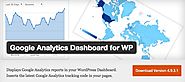 Website at https://wordpress.org/plugins/google-analytics-dashboard-for-wp/