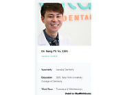 Schedule Appointment with Dr. Sang Pil Yu Dental Specialist