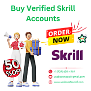 Buy Verified Skrill Accounts - Trusted Account Provider