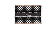 Personalized name black pearls throw blanket