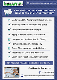 A Step-by-Step Guide to Completing Finance Assignments Effectively!