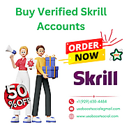 Buy Verified Skrill Accounts - Trusted Account Provider