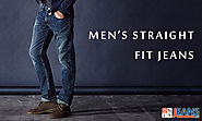 How modern men appear striking with straight fit jeans?