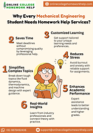 Why Every Mechanical Engineering Student Needs Homework Help Services