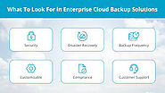 What to Look for in a Backup Solution