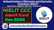 NIELIT CCC Admit Card December 2024