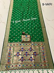 Nauvari sadi - 9 yards Paithani Saree -