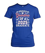 proud grandma of a class of 2025 graduate t-shirts for Woman