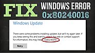 How to Fix Windows 10 Error Code 0x80240016