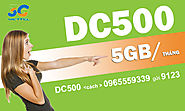Gói cước DC500 của Viettel ưu đãi 5GB/tháng trọn gói 12 tháng