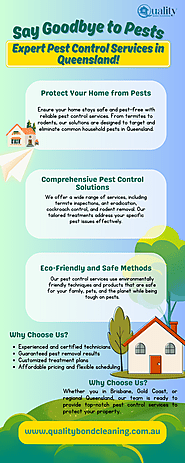 Say Goodbye to Pests with Expert Pest Control Services in Queensland!