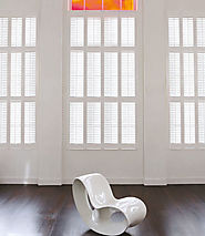 White wooden shutter in Hertfordshire, Essex at Creative Curtains