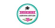 Class of 2016 graduatio aqua blue hot pink floral classic round sticker
