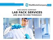 Haz Waste Company- Lab Pack Services are End-To End Through |authorSTREAM