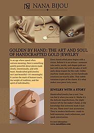 Golden by Hand The Art and Soul of Handcrafted Gold Jewelry