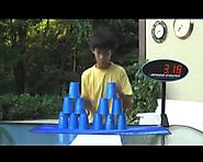 World's Fastest Cup Stacking Champion