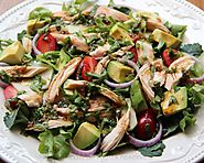 Chicken salad with balsamic cilantro dressing - Laylita's Recipes