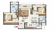 Godrej Tiara 4 BHK Apartment Floor Plan