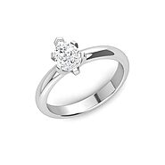 Buy Divine Sharp Look Pear Shape Lab Grown Diamond Ring | Virja