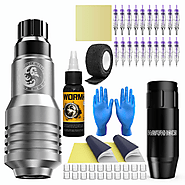 Wireless Tattoo Pen Kit with Wireless Tattoo Battery – WormholeTattoo